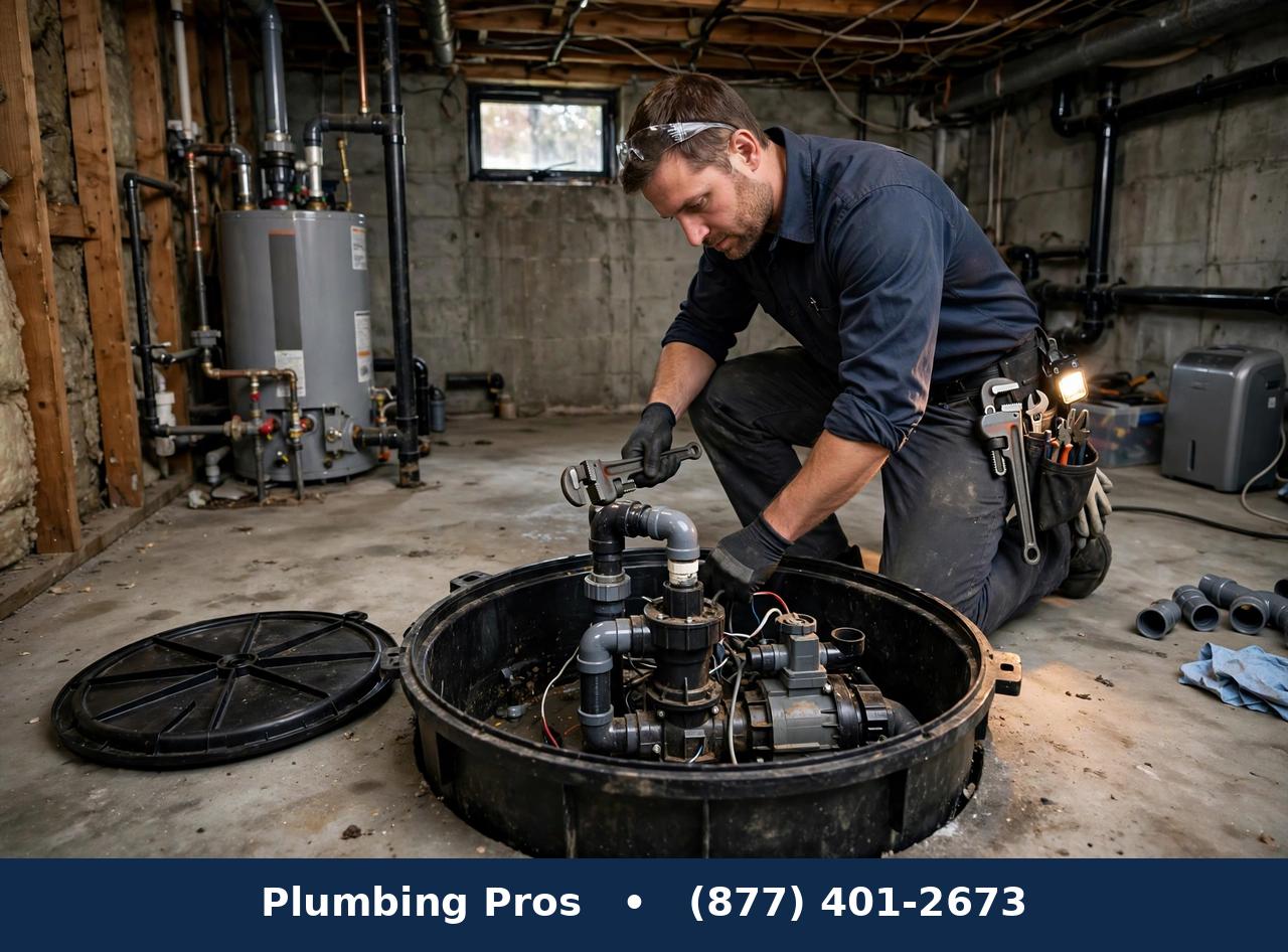 Sewage Ejector Pump Services service — Plumbing Pros