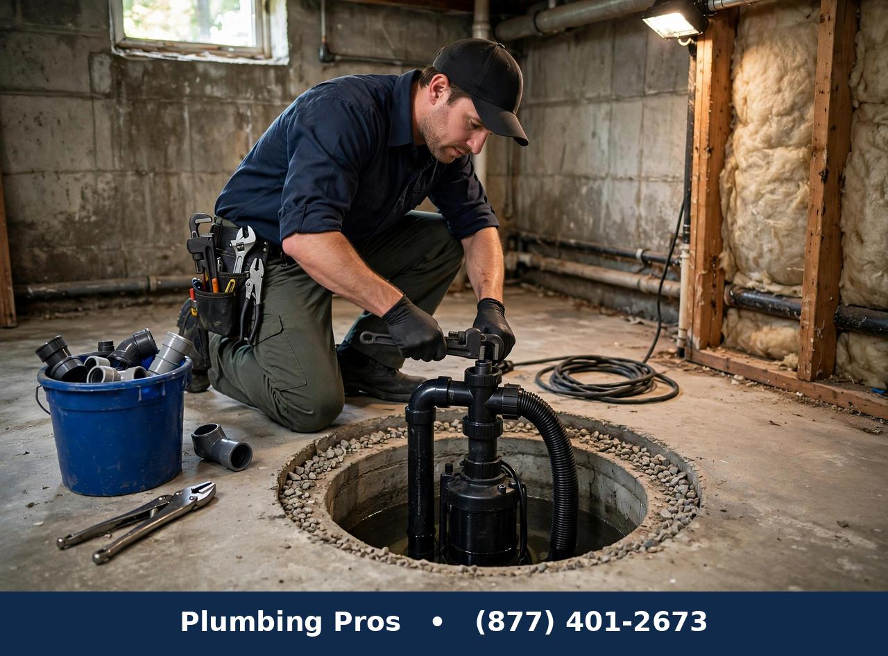 Sump Pump Installation service — Plumbing Pros