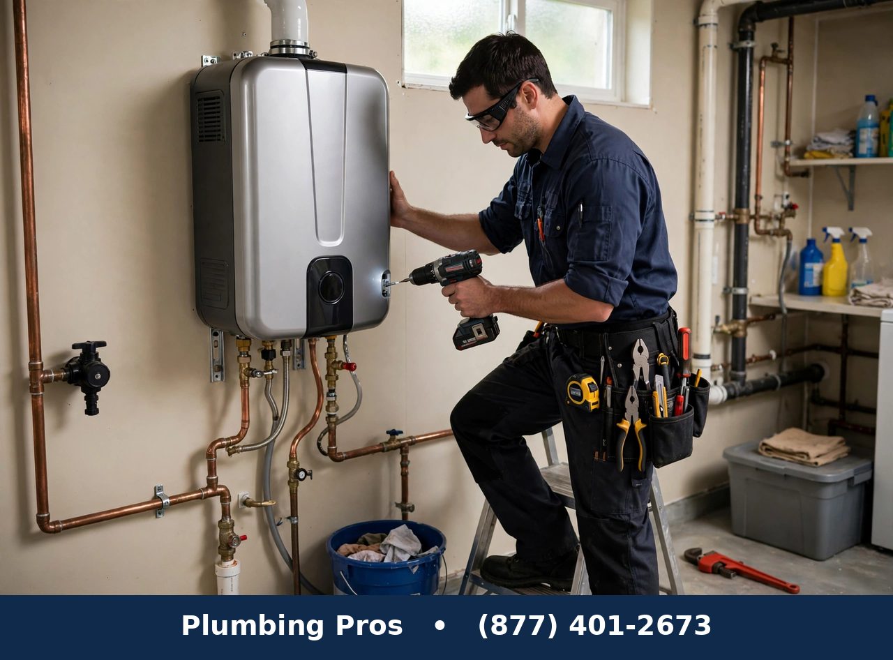 Tankless Water Heater Installation service — Plumbing Pros