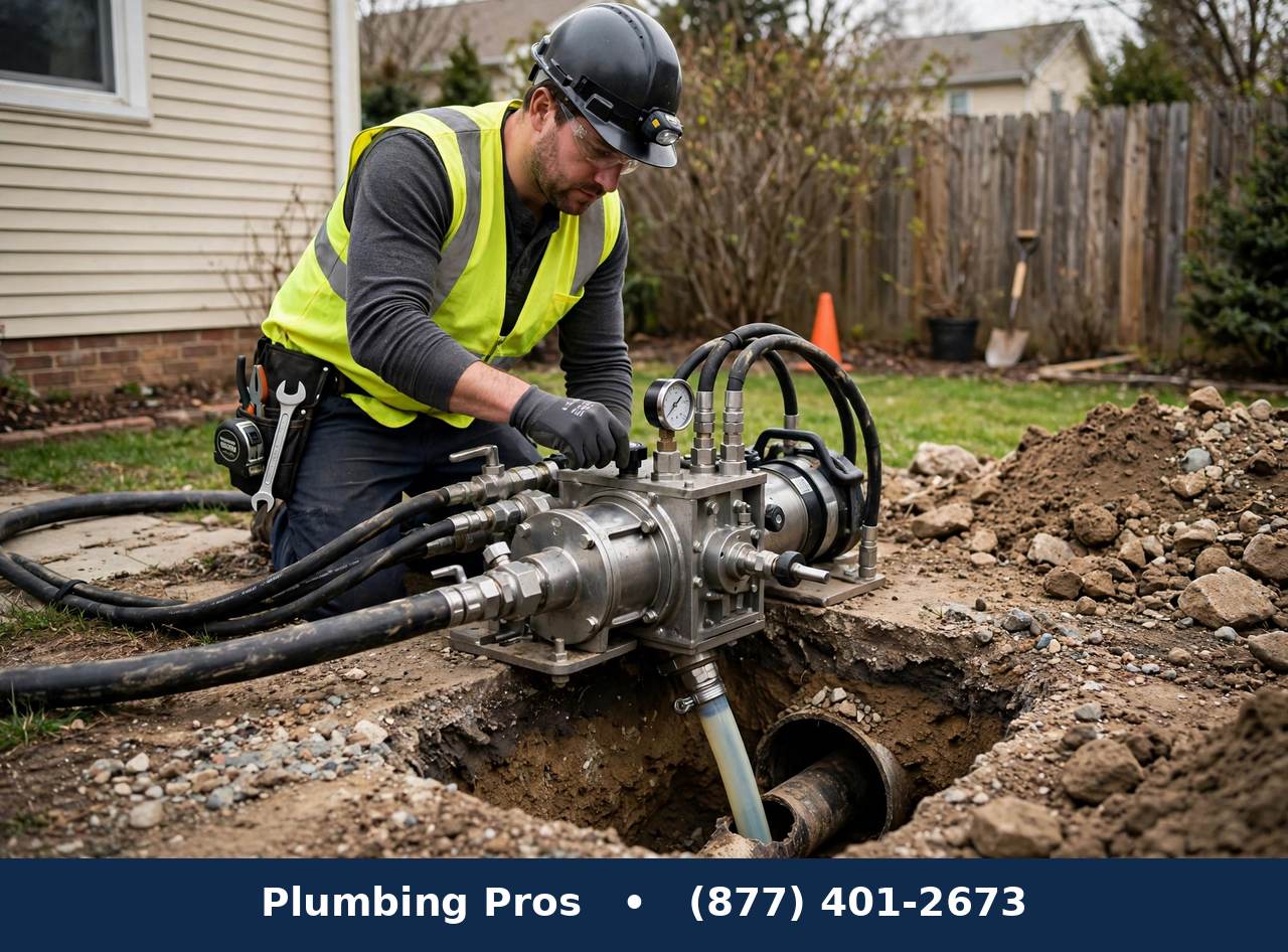 Trenchless Sewer Repair service — Plumbing Pros